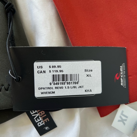 NWT Ripcurl Wetsuit Reversible Jacket - Picture 2 of 2